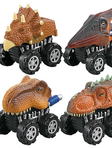  4 Stück lertiales Geländewagen-Spielzeug, superbeständiges Kletterauto-Modell, Babyauto, Kinder-Spielzeugauto mit Allradantrieb für Jungen