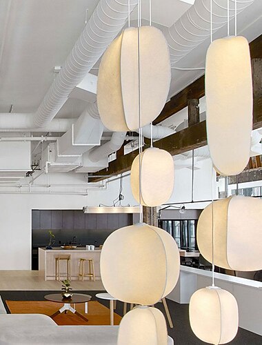  led-hanglamp cocon kroonluchter lantaarnontwerp voor café-restaurant 85-265v