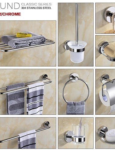  Набор аксессуаров для ванной комнаты вешалка для полотенец держатель для туалетной бумаги новый дизайн очаровательный креативный современный традиционный нержавеющая сталь низкоуглеродистая сталь