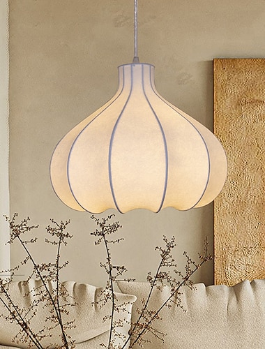  LED pendentif lumière lustre magnifique soie métal pendentif lumière romantique monté luminaire pour restaurant chambre chaîne réglable