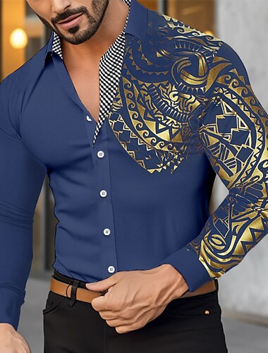  Ανδρικά Πουκάμισο Casual πουκάμισο Πουκάμισο με κουμπιά Χάλκινο Γραφείο & Καριέρα Γαμήλιο Πάρτι Μαύρο Λευκό Κρασί Ρουμπίνι Μακρυμάνικο Πέτο Άνοιξη & Χειμώνας Ρούχα Κουρελού