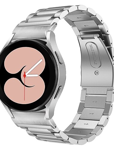  Ремешок для часов для Samsung Galaxy Watch 7/6/5/4 40/44mm, Galaxy Watch 5 Pro 45mm, Galaxy Watch 4/6 Classic 42/46/43/47mm, Watch 3, Active 2, Gear S2 Нержавеющая сталь Замена Ремень