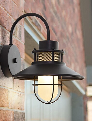  led wandkandelaar verlichtingsarmatuur ip65 waterdicht roestvrij aluminium glazen lantaarn wandlamp lantaarn binnenplaats tuin balkon villa decoratieve verlichting 110-240v