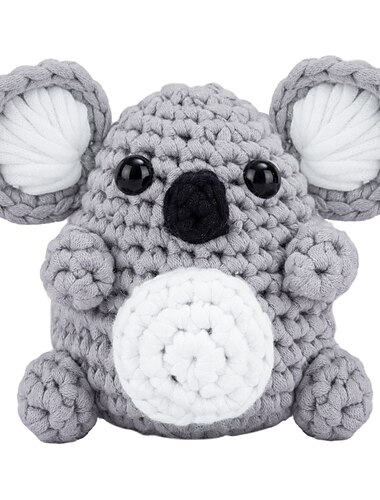  Crochetta-Häkelset für Anfänger – Häkel-Starterset mit Video-Tutorials, Häkellernsets für Erwachsene und Kinder, Häkelmaterialpaket, Häkelset, Tierhaken, Weben, DIY-Tier, englische