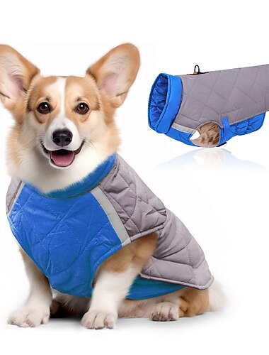  Hund Katze Mäntel Jacke Mode Sport & Outdoor Winter Reflektierend Warm Atmungsaktiv Weich Waschbar Outdoor Alltagstauglich Hundebekleidung for Bichon Frise Zwergspitz Baby Haustier Papillon Klein