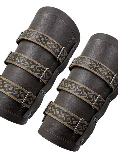  Retro / vintage Medeltida kostymer Renässans Vapen och Rustning armband Handledsstöd Ren Faire Pirat Viking Korsfarare Bågskytte Herr Viking Karnival Maskerad Fest LARP Vuxna Armskydd