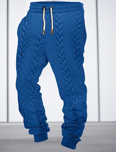  Herren Jogginghose Trainingshose Jogginghose Jogger Hose Hosen Kordelzug Elastische Taille Elastischer Ärmelbund Glatt Komfort Atmungsaktiv Casual Täglich Festtage Sport Modisch Schwarz Weiß