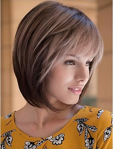  dominique mcelligott parykk korte blonde parykker for hvite kvinner naturlig krøllete bølget blondt hår syntetiske korte parykker julefest parykker