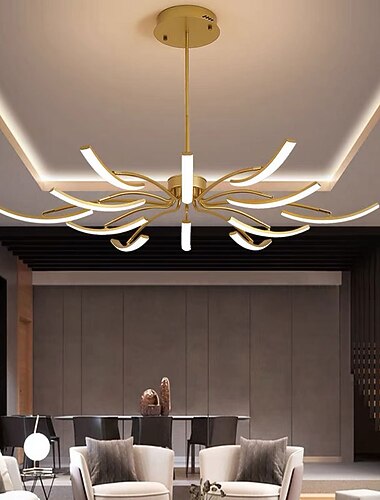  Plafoniere moderne 6/8/10/12 luci a sospensione a led dimmerabili luci a soffitto dimmerabili ad aspetto variabile soggiorno camera da letto 110-240v