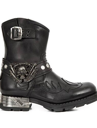  Punk y gótico Zapatos Botas Chelsea Cosplay Hombre Carnaval Mascarada Evento / Fiesta Despedida de Soltera Adulto Zapatos Otoño invierno
