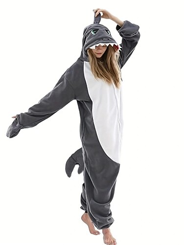  Felnőttek Állat Pizsama Onesie jelmez Farsangi jelmez Cápa Onesie pizsama Kigurumi pizsama Egy darab mert Férfi Női Farsang Rajzfilm