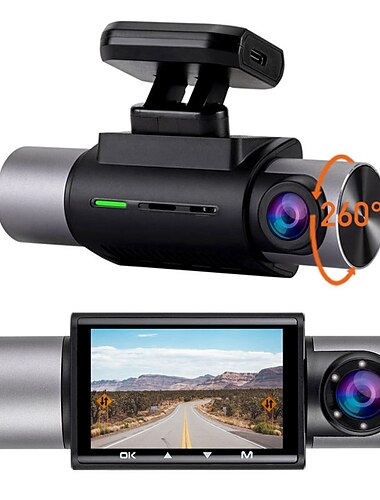  KG330 1080p Neues Design / HD / mit Rückfahrkamera Auto dvr 170 Grad Weiter Winkel 2 Zoll IPS Autokamera mit GPS / Nachtsicht / G-Sensor 6 Infrarot-LEDs Auto-Recorder