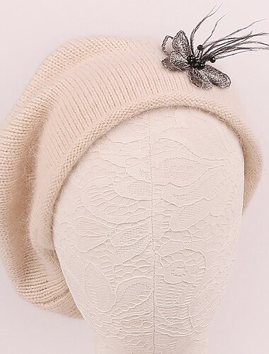  hoeden 100% wol kunstmatige veren barethoed slappe hoed feest / avond casual dame bruiloft met veren vlinder hoofddeksel hoofddeksels