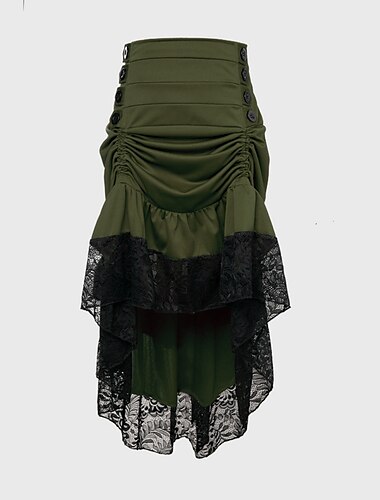  Retro Vintage Punk & Gothic Steampunk Rock Damen Fantasie Steampunk Maskerade Abschlussball Erwachsene Röcke