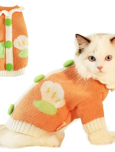  Hund Katt Tröjor Jumper söt stil Ledigt Vinter Varm Andningsfunktion Mjuk Tvättbar Bekväm Utomhus Ledigt / vardag Hundkläder for Bichon Frisé Pommeran valpen eller det lilla husdjuret Fjäril Small
