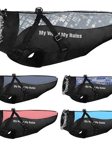  Perros Gatos Abrigos Chaqueta Moda Fiesta Invierno Reflexivo Impermeable Templado Lavable Cómodo Navidad Exterior Casual Diario Ropa para perros for Bichón Frisé Pomerania Animal doméstico del beb