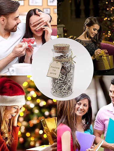 Cadeaux pour la fête des femmes, drôle, pour la Saint-Valentin, pot de baise, cadeau gag, lettres en bois pour évacuer les mauvaises émotions et les farces, cadeaux pour la fête des mères, pour maman.