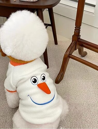  Hund Katze Kostüme Weihnachtskostüm Weihnachtsoutfit Party Lustig Wasserdicht Atmungsaktiv Weich Waschbar Bequem Outdoor Halloween Alltagstauglich Hundebekleidung for Bichon Frise Zwergspitz Baby