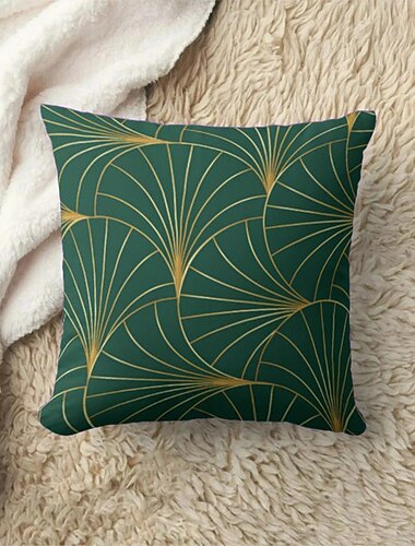  1 stk Linnen Kussenhoes, Geometrisch Modern Comfortabel Vierkant traditioneel Klassiek