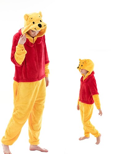 Enfant Adulte Bande dessinée Costume de groupe Tenues de nuit Combinaison de Pyjamas Costume de carnaval Animal Combinaison de Pyjamas Pyjamas Kigurumi Déguisement drôle Pour Homme et Femme Garçons