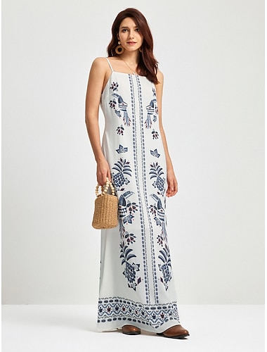  robe longue à fleurs pour les vacances d'été