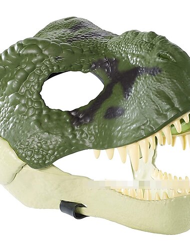  Beliebte Dinosaurier-Maske, Halloween-Party, lustige Requisiten mit offenem Mund, Tyrannosaurus Rex Tier-Latex-Maske