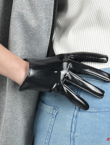  オペラグローブ 長い手袋 グローブ パンク＆ゴシック PUレザー 用途 ディスコ コスプレ カーニバル 女性用 コスチュームジュエリー ファッションジュエリー