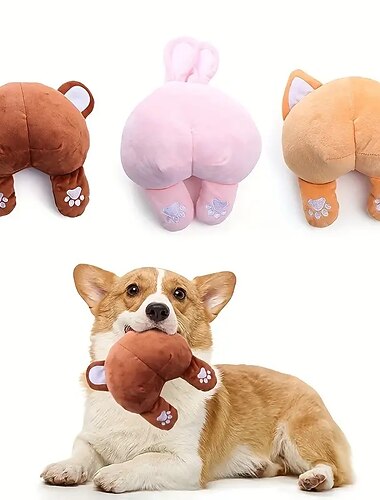  Jouets de mastication Peluches Jouet interactif avec Durable pour Chien Chat Intérieur Extérieur Jeu d'animaux