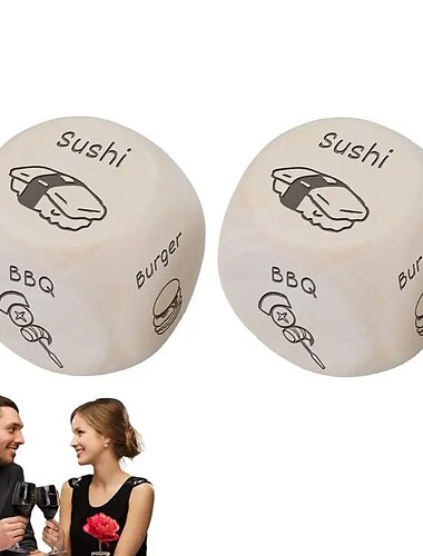  dados de comida juegos de noche de cita dados de decisión de cena dados de noche de cita para parejas casadas ideas de noche de cita de aniversario regalos día de decisión día de san valentín dateng