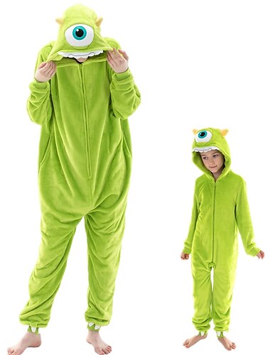  Kinder Erwachsene Karikatur Gruppenkostüm Nachtwäsche Pyjamas-Einteiler Faschingskostüme Tier Pyjamas-Einteiler Kigurumi-Pyjamas Lustiges Kostüm Für Herren und Damen Jungen und Mädchen Karneval
