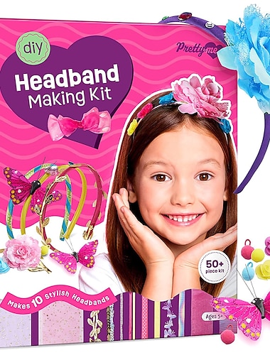 סט קליפס שיער DIY לילדים ילדה בעבודת יד עיצוב חומר חומר חבילת מתנת יום הולדת צעצוע פאזל