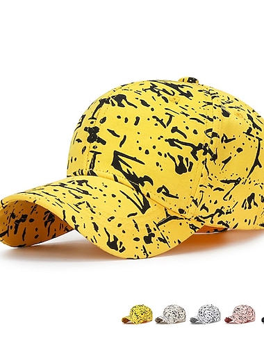  Unisex Kšiltovka Sluneční klobouk Černá Bílá Polyester Móda Na běžné nošení Minimalismus Venkovní Dovolená Grafika Graffiti Nastavitelná Proti sluci Módní