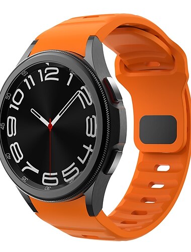  Ремешок для часов для Samsung Galaxy Watch 7/6/5/4 40/44mm, Galaxy Watch 5 Pro 45mm, Galaxy Watch 4/6 Classic 42/46/43/47mm, Watch 3, Active 2, Gear S2 силиконовый Замена Ремень