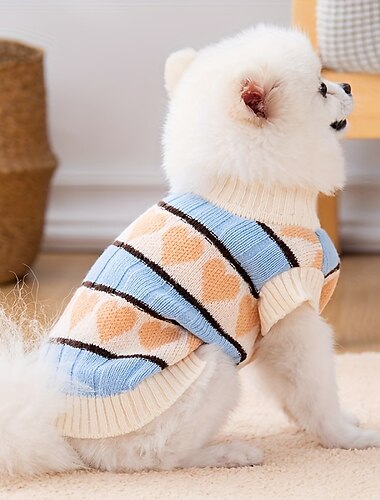  犬用 猫用 セーター ジャンパー ファッション かわいいスタイル 冬 ウォーム ソフト 洗濯可 快適 アウトドア スポーツ 犬服 for ビジョンフリーゼ プードル ポメラニアン 赤ちゃんサイズ パピヨン