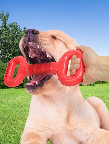  Nuevo juguete interactivo para perros con fuga de sonido y mango de dos manos para perros