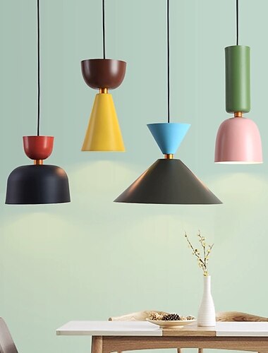  lysekrone pendellys lysekrone farge enkelthodet restaurant lysekrone nordisk enkel bar kafé dekorative lys kreativ personlighet mote soverom studiebelysning hane