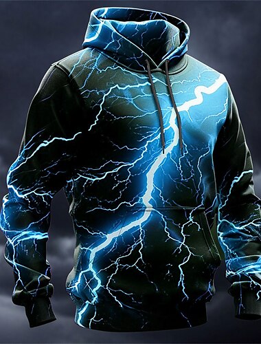  Herren Graphic Aufhellung Hoodie Sweatshirt Kapuze Hoodies Pullover Hoodie Sweatshirt Kapuze Langarm Sweatshirt mit Kapuze Mit Kapuze Modisch 3D-Druck Sports Outdoor Festtage Urlaub Gelb Rosa