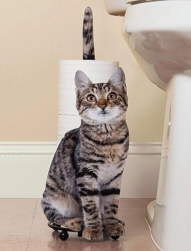  portatovaglioli a forma di gatto - sedile in tessuto metallico per ristoranti, hotel e case - portaoggetti creativo da tavolo e portaborse per la conservazione