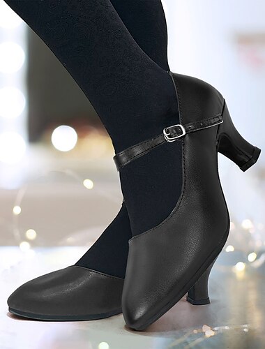  Damen Absätze Pumpen Vintage-Schuhe Komfort Schuhe Party Outdoor Täglich Kätzchen-Ferse Runde Zehe Elegant Vintage Modisch Leder Schnalle Knöchelriemen Silber Dunkelrot Schwarz