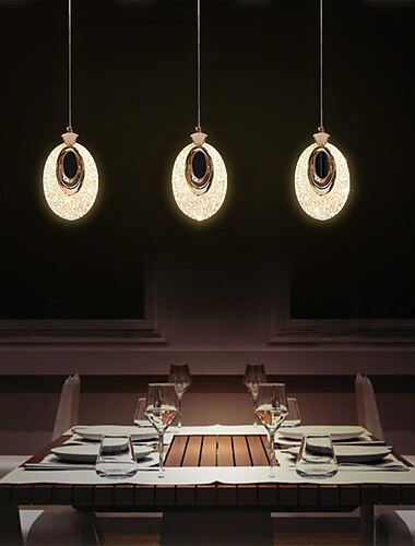  Lampa wisząca led kryształowa nowoczesna oprawa oświetleniowa do wyspy kuchennej, regulowane oświetlenie wiszące do wyspy kuchennej, żyrandol led do jadalni, sypialni, mini wiszące lampy punktowe (1 szt.)