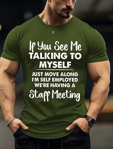  Männer Lustiges Selbstständiger Mitarbeiterbesprechung Grafik T-Shirt Kurzarm Arbeits Humor Shirt