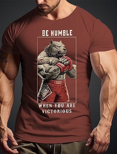  Herren Hund Lustig T Shirt T-Shirt 100% Baumwolle Kurzarm Grafik Hemd Schwarz Burgunderrot Armeegrün Bequemes T-Shirt Sport im Freien Ferien Modedesigner-Kleidung