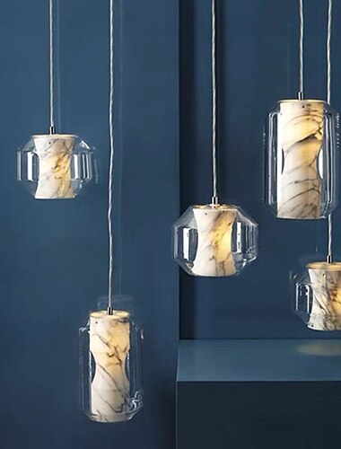  hanglampen moderne marmeren hanglamp socket industriële hangende kroonluchter creatieve plafondverlichtingsarmaturen klassieke hanglamp compatibel met halslaapkamer