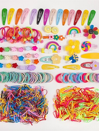  Kinder-Kopfbedeckung, Haarspange, Haarkarten-Kombinationsset, Geschenkbox, Baby-Haarkreis, Mädchen-Kantenclip-Haar-Accessoire, Mädchen-Prinzessin-Haarseil