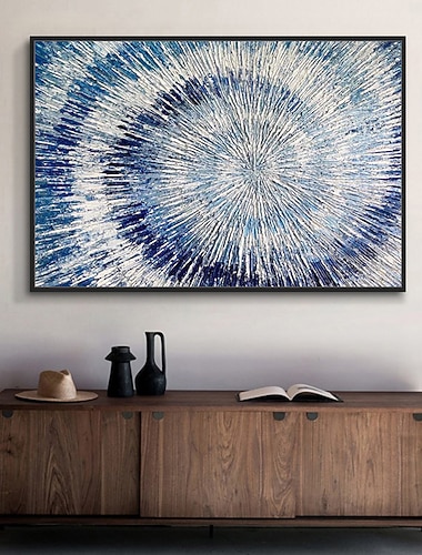  Mintura handgefertigte Ölgemälde mit abstrakten Linien auf Leinwand, Wandkunst, Dekoration, modernes Bild für Heimdekoration, gerolltes, rahmenloses, ungedehntes Gemälde