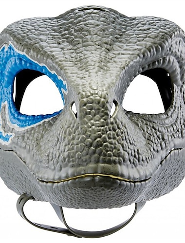  Masque de dinosaure populaire, accessoires amusants pour fête d'halloween, masque en latex animal tyrannosaure rex à bouche ouverte