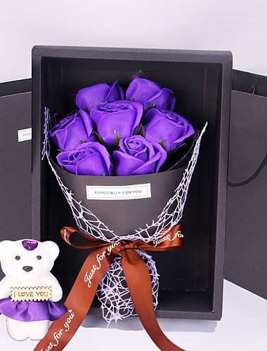  dárky ke dni žen valentýnský den 7 růže mýdlo kytice dárková krabička karafiát qixi valentýn den matek dárek ke dni zdravotní sestry dárek ke dni matek dárky pro maminku