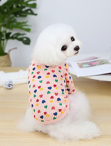  Cane Gatto Cappotto Giacca Moda Carino Inverno Caldo Morbido Lavabile Confortevole All'aperto Sportivo Abbigliamento per Cani for Bichon Frisé Barboncino Volpino di Pomerania Cucciolo Papillon