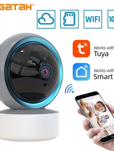  Tuya wifi ptz caméra 1080p hd intérieur bébé moniteur maison intelligente sans fil vision nocturne p2p sécurité vidéo surveillance caméras ip