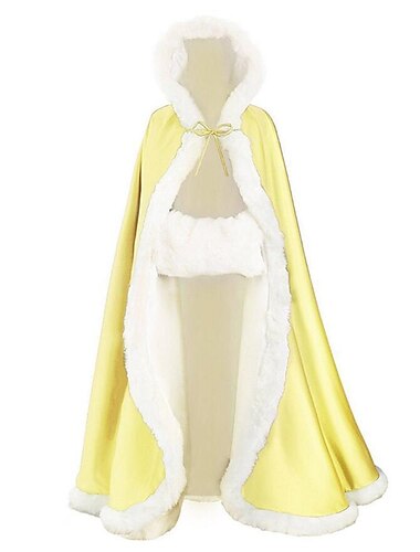  レトリ／ヴィンテージ 中世 ルネッサンス ケープ フード付きマント ショール バイキング 結婚式 エルフ 純色 女性用 セルティック バイキング ファンタジー 性能 結婚式 成人 ショール 秋 冬